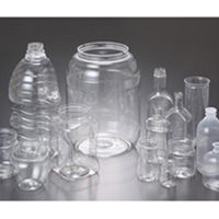 PET-Flasche Recycelte Granulate - transparentes Haustier