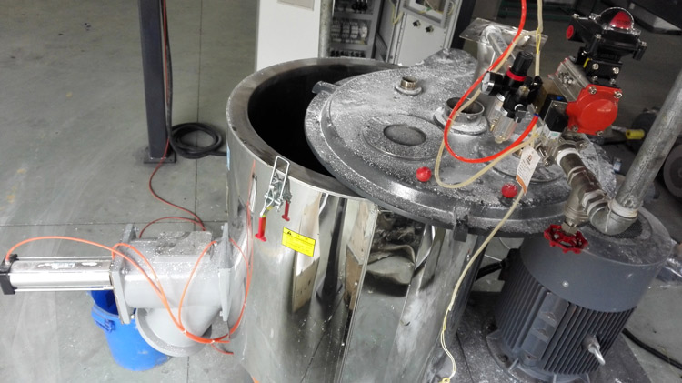 Details der Mixer-Extruder - 