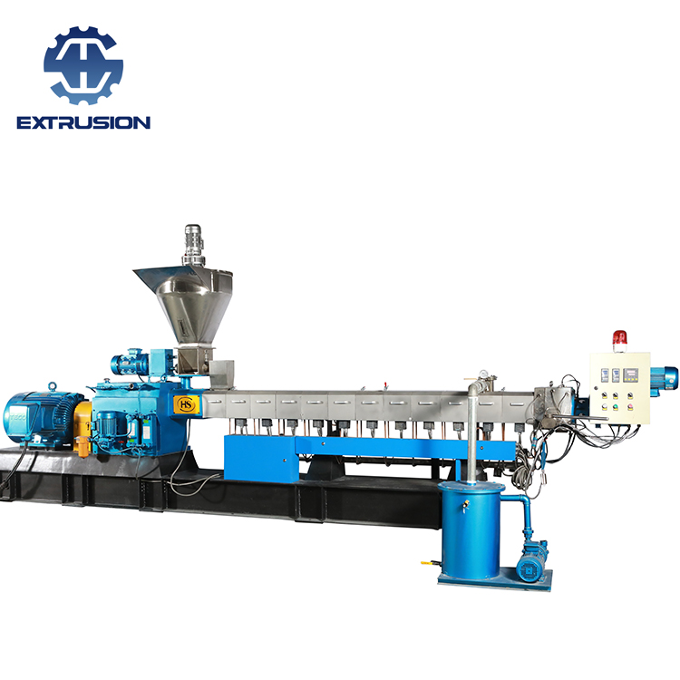 TPU-Gummi-Recycling-Doppelschneckenextruder mit Wasserstrang-Kühlpelletisierungssystem