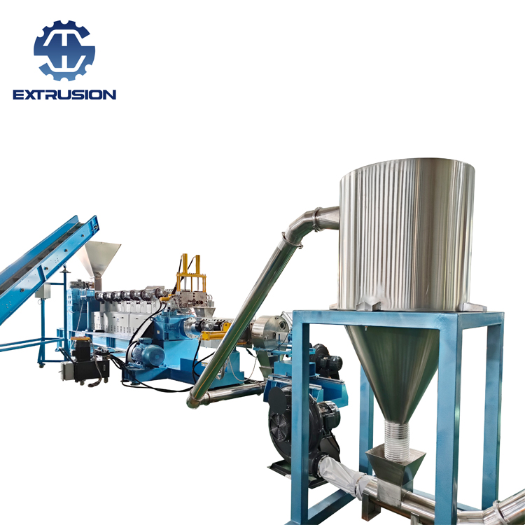Zweistufiger Einzelschraub-Extruder für PVC-Kabel-Recycling-Pelletisierung