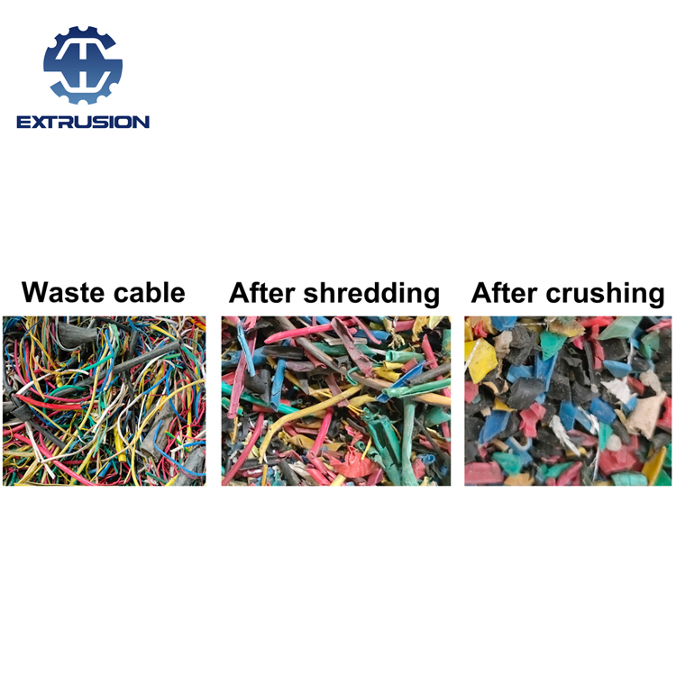 Zweistufiger Einzelschraub-Extruder für PVC-Kabel-Recycling-Pelletisierung