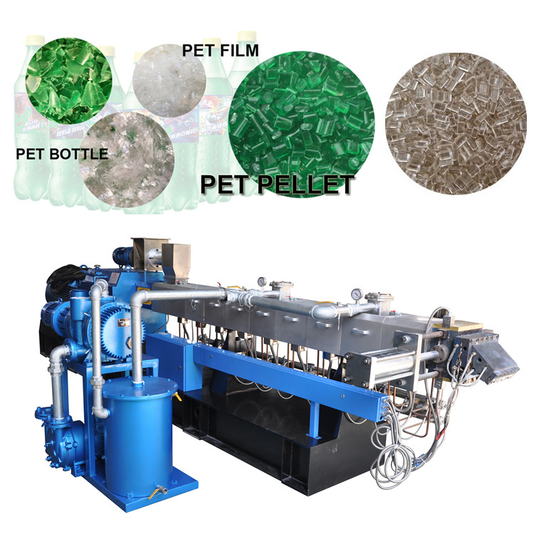 Automatischer Strangpelletisierungs-Doppelschneckenextruder für das PET-Flaschenrecycling