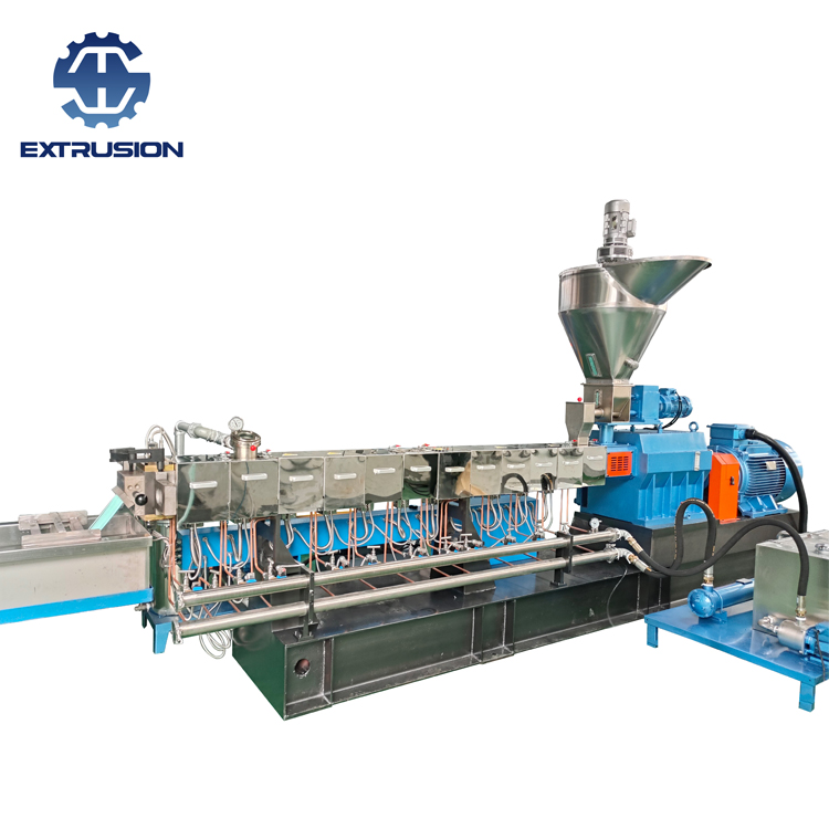 Doppelschneckenextruder für die Calciumcarbonat-Masterbatch-Produktion