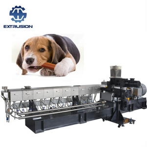 Doppelschneckenextruder-Maschinen-Tierfutter-Produktionslinie für die Behandlung von Hunden