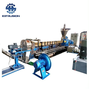 Doppelschneckenextruder mit luftgekühlter Pelletierlinie